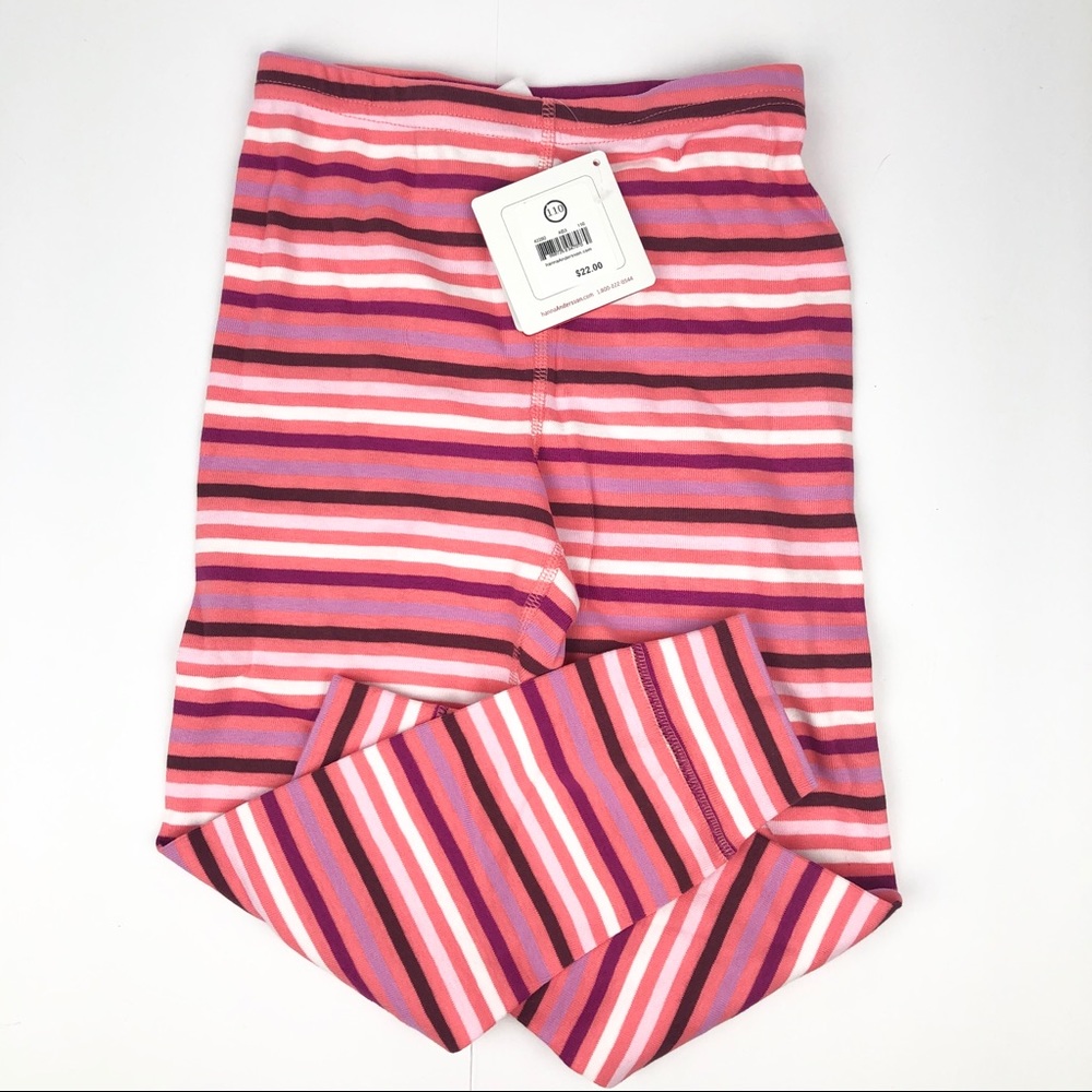 Hanna Andersson striped knit leggings size 110/5